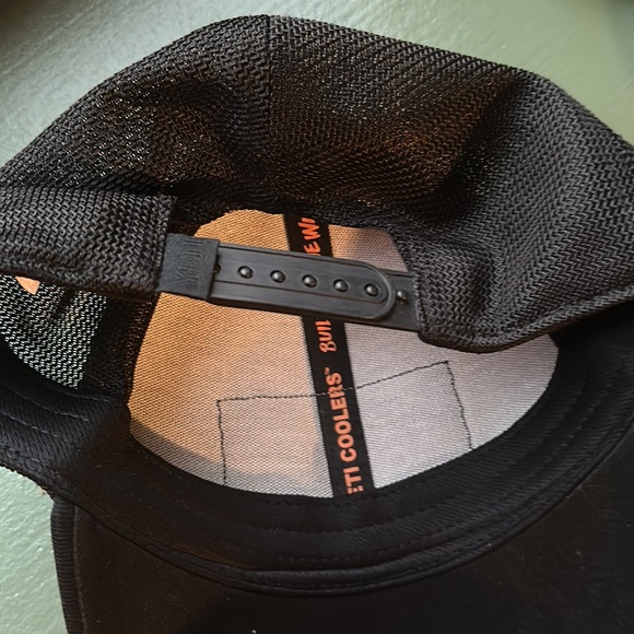 YETI~ Patch On Patch Logo Triple Black Trucker Hat - Picture 2 of 4